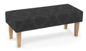 Ławki do przedpokoju - Dekoria Ławka czarny 100x40x40cm Damasco 197-613-32 - miniaturka - grafika 1