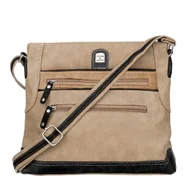 Torebki damskie - Średnia Torebka Damska Charm&Shape na ramię Beżowa - miniaturka - grafika 1