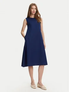 Selmark Sukienka letnia BL495 Granatowy Regular Fit - Sukienki - miniaturka - grafika 1