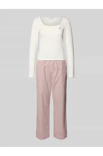 Piżama o kroju regular fit z mieszanki bawełny - Tommy Hilfiger - Piżamy damskie - miniaturka - grafika 1