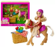 Lalki dla dziewczynek - Mattel Lalka Chelsea + kucyk i akcesoria GFF50 - miniaturka - grafika 1