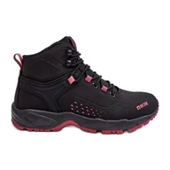 Buty trekkingowe damskie - Buty Trekkingowe Trapery Memory Foam System Czarne Big Star MM274562 - miniaturka - grafika 1