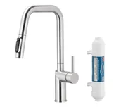 Baterie kuchenne - KFA Armatura Duero Pure Style 6623-312-22 Inox Stal szlachetna - miniaturka - grafika 1