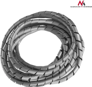 Maclean MCTV-684S 48455 Osłona maskująca na kable (5*6mm) 3m srebna spirala CEN-48455 - Maskownice do kabli - miniaturka - grafika 1