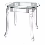 Stoły - D2.Design DESIGN Stół Ghost 80cm transparentny - miniaturka - grafika 1