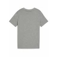 Odzież sportowa dziecięca - Młodzieżowa koszulka ESS z logo No. 1 PUMA Medium Gray Heather - miniaturka - grafika 1