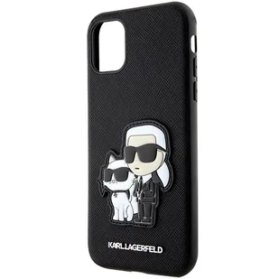 Karl Lagerfeld KLHCN61SANKCPK iPhone 11 / Xr 6.1" hardcase czarny/black Saffiano Karl & Choupette - Etui i futerały do telefonów - miniaturka - grafika 5
