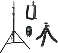 Statywy fotograficzne - Statyw Blow 79-194# Tripod blow statyw do telefonu z uchwytem bs18 - miniaturka - grafika 1