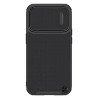 Etui i futerały do telefonów - Nillkin Textured S Magnetic Case etui iPhone 14 Pro pokrowiec MagSafe z osłoną na aparat czarny - miniaturka - grafika 1