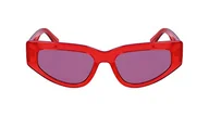 Okulary przeciwsłoneczne - Calvin Klein Damskie okulary przeciwsłoneczne CKJ23603S, czerwone, jeden rozmiar, Czerwony, Rozmiar uniwersalny - miniaturka - grafika 1