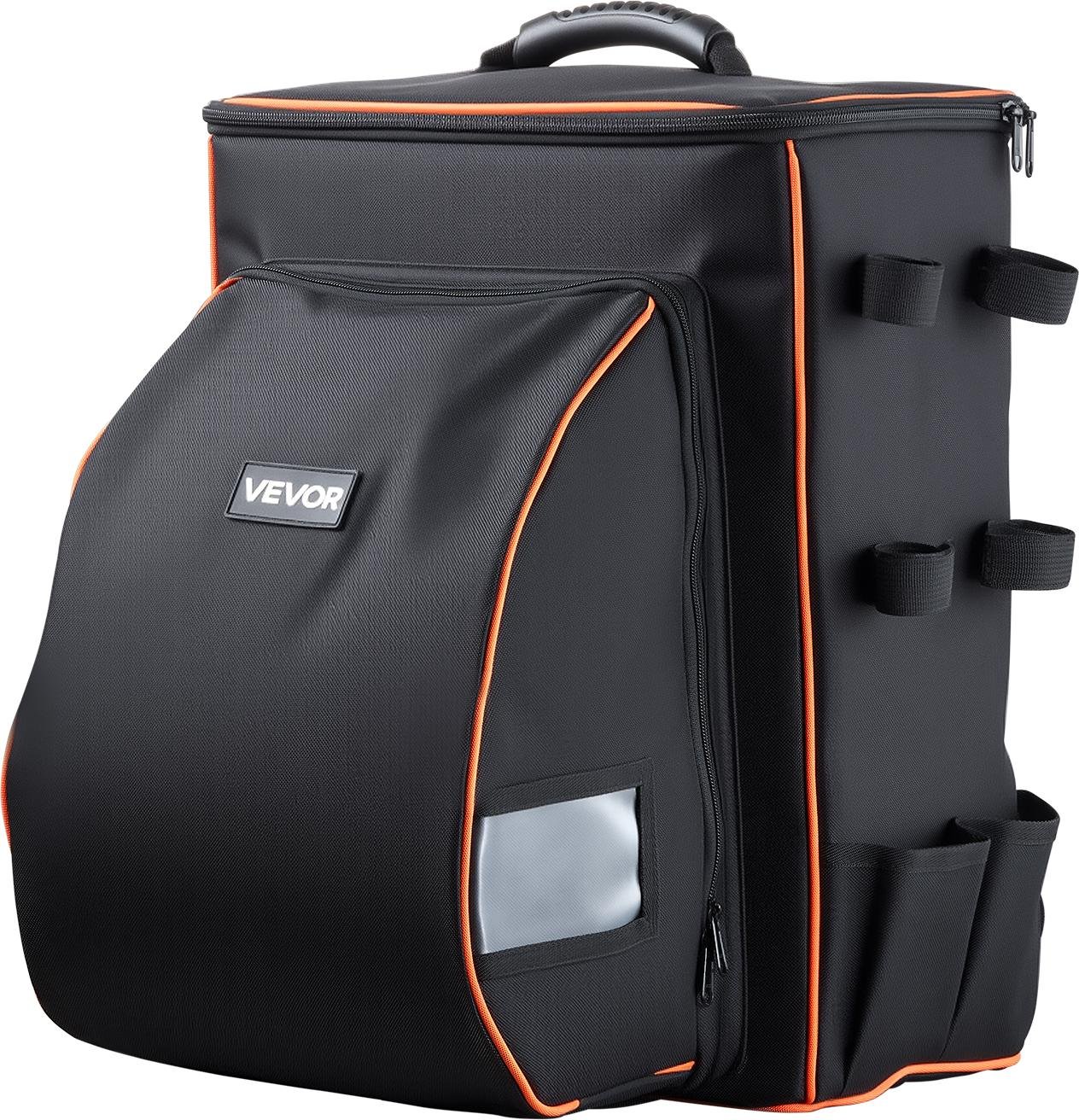 Plecak spawalniczy VEVOR 35,6 l, 600D poliester o wysokiej gęstości, plecak na sprzęt ekstremalny z torbą na kask, wielofunkcyjna torba do przechowywania sprzętu, do spawania, biwakowania na świeżym powietrzu, wędrówek, 420x390x475 mm
