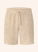 Spodenki damskie - Tommy Hilfiger Szorty Z Materiału Frotte beige - miniaturka - grafika 1