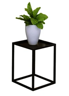 Czarny metalowy kwietnik w stylu loft Nidan 3X - Kwietniki - miniaturka - grafika 1