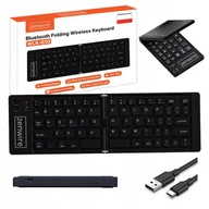 Akcesoria do tabletów i e-booków - Składana Mini Klawiatura Bezprzewodowa Bluetooth do Tabletu Telefonu USB-C - miniaturka - grafika 1
