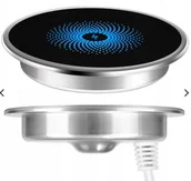 Ładowarki do telefonów - Ładowarka indukcyjna chowana wpuszczana w blat 15W S50 - miniaturka - grafika 1