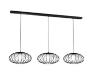 Lampy sufitowe - Milagro Kronos lampa wisząca 3-punktowa czarna MLP 4424 MLP 4424 - miniaturka - grafika 1