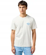 Koszulki męskie - T-shirt Wrangler SMALL LOGO TEE 112362814 Vintage White S - miniaturka - grafika 1