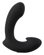 Korki analne - Anos Prostate Butt Plug with Vibration Black - miniaturka - grafika 1