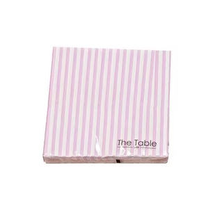 Boltze Serwetki papierowe MIXIT różowe w paski 1002923A - Folia, papier śniadaniowy, serwetki - miniaturka - grafika 1