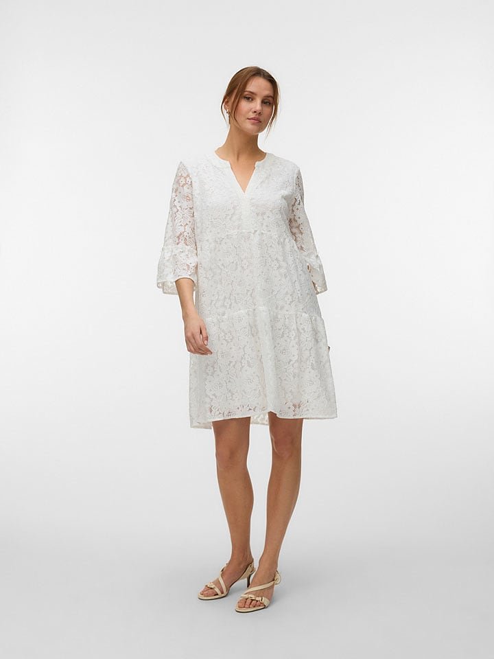Vero Moda Sukienka w kolorze białym