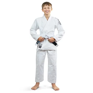 Kimono do Brazylijskiego jiu-jitsu dla dzieci Ground Game Spartan BJJ białe - Kimona, stroje i obuwie - miniaturka - grafika 1