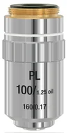 Obiektywy - Obiektyw planachromatyczny Bresser DIN-PL 100x - miniaturka - grafika 1