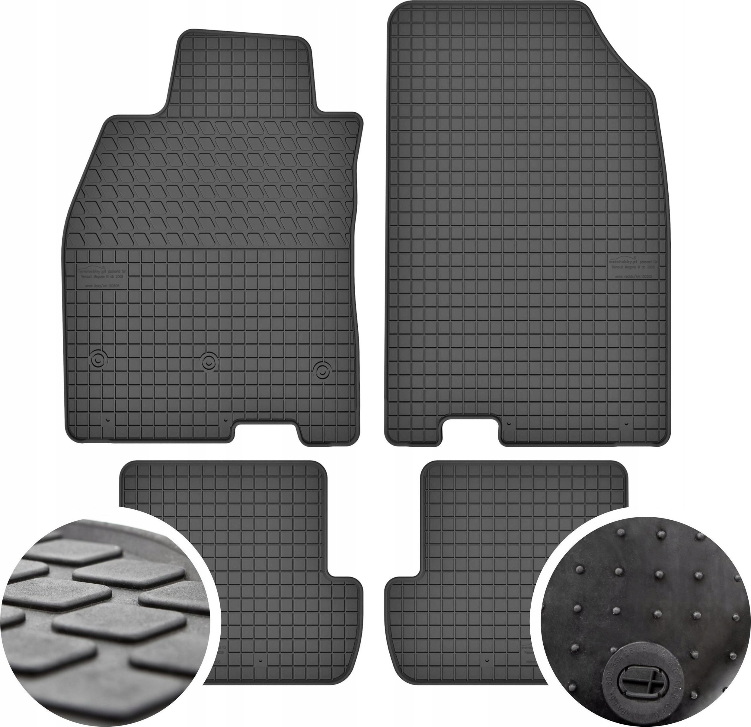 Cikcar Dywaniki gumowe do Renault Megane III od 2008