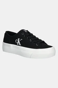 Calvin Klein Jeans tenisówki VULC FLATFORM LOW CV MG damskie kolor czarny YW0YW01763 - Trampki damskie - miniaturka - grafika 1