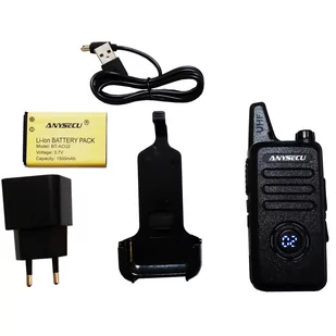 AC-U2 - 16 kanałowy radiotelefon na pasmo UHF o mocy 2W/1W czarny - Krótkofalówki - miniaturka - grafika 1