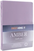 Prześcieradła - DecoKing Jersey/AMBER/LAVENDERPURPLE/100-120x200+30 - miniaturka - grafika 1
