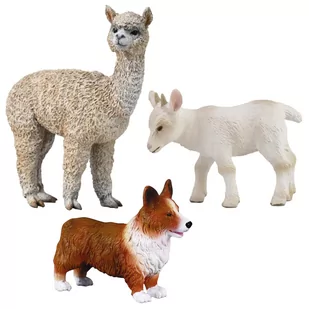 Collecta Zestaw trzech zwierząt na farmie, wiejskie zwierzęta 3+ - Figurki dla dzieci - miniaturka - grafika 1