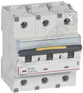 Legrand S313 C10 Wyłącznik nadprądowy 100A 10kA charakterystyka C, 3-polowy - Bezpieczniki elektryczne - miniaturka - grafika 2