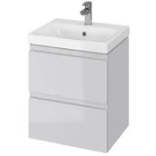 Szafki łazienkowe - Cersanit Moduo szafka 50 cm podumywalkowa szara S590-011-ECO - miniaturka - grafika 1