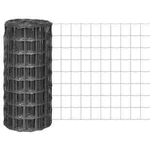 vidaxl Euro ogrodzenie 10 x 0,8 m; z siatki stalowej, szare - Ogrodzenia - miniaturka - grafika 7