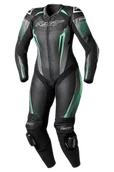 Odzież motocyklowa - Kombinezon Motocyklowy Skórzany RST Tractech Evo 5 Damski Czarny/Aqua/SzaryL - miniaturka - grafika 1