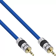 Kable - InLine Kabel MiniJack 3.5 mm MiniJack 3.5 mm 0.5 Niebieski 99954P - miniaturka - grafika 1