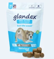 Suplementy i witaminy dla psów - Glandex Kęsy 120 g 30 szt. na gruczoły okołoodbytowe - miniaturka - grafika 1
