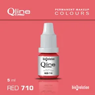 Pozostałe akcesoria kosmetyczne - Pigment do makijażu permanentnego ust Bioevolution Red 710 Qline Pro 5ml - miniaturka - grafika 1