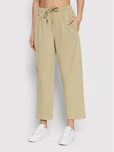 Tommy Hilfiger Spodnie dresowe Interlock WW0WW33576 Brązowy Regular Fit - Spodnie sportowe damskie - miniaturka - grafika 1