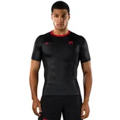 Kimona, stroje i obuwie - Venum x Roger Gracie Signature Rashguard Krótki Rękaw Short Sleeve Black/Red - miniaturka - grafika 1