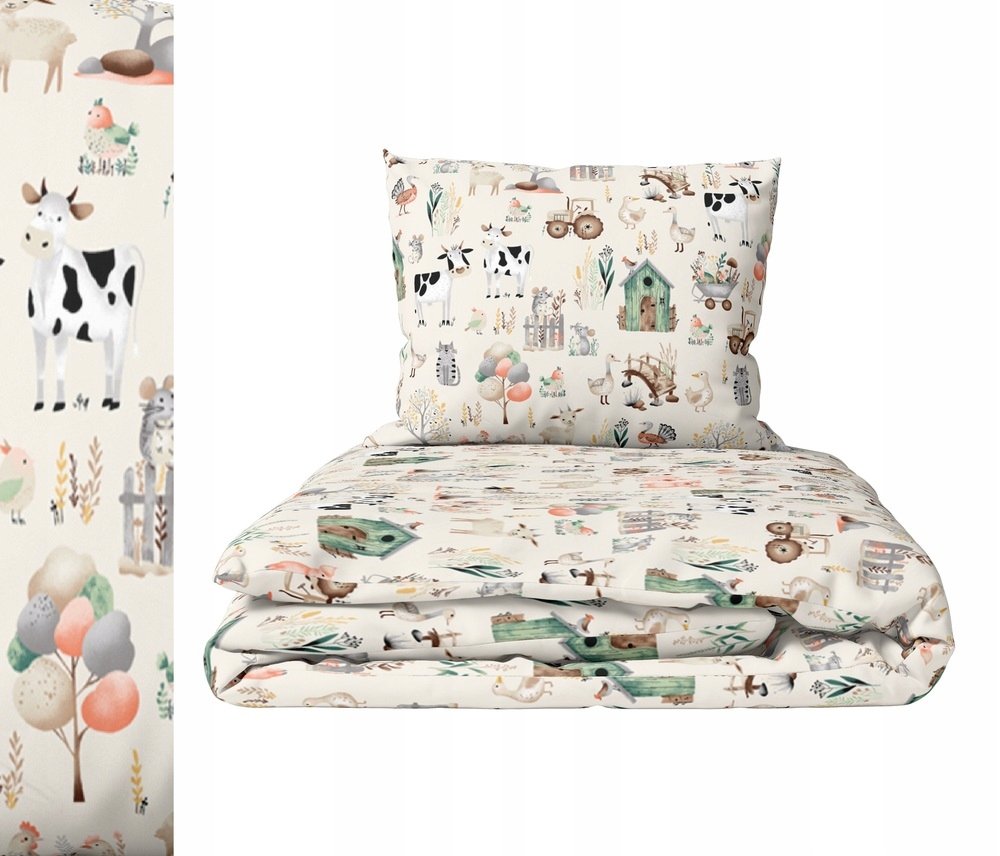 Pościel Dziecięca 160x200cm dla dziecka, Certfikat, Polska Farma Ekri
