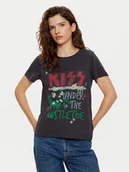 Koszulki i topy damskie - Noisy May T-Shirt Nate 27031641 Szary Oversize - miniaturka - grafika 1