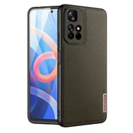 Etui i futerały do telefonów - Dux Ducis Fino etui pokrowiec pokryty nylonowym materiałem Poco M4 Pro 5G zielony - miniaturka - grafika 1