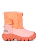 Buty dla dziewczynek - Hunter Śniegowce KFT5068WWU-OHF Pomarańczowy - miniaturka - grafika 1