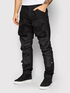 Spodnie męskie - G-Star Raw Spodnie materiałowe Cargo D20621-C526-A810 Czarny Straight Tapered - grafika 1