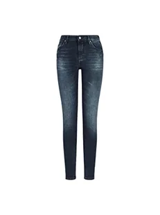ARMANI EXCHANGE Denim, Super Skinny, Stretch bawełniane dżinsy damskie, Indigo Denim, S - Spodnie damskie - miniaturka - grafika 1