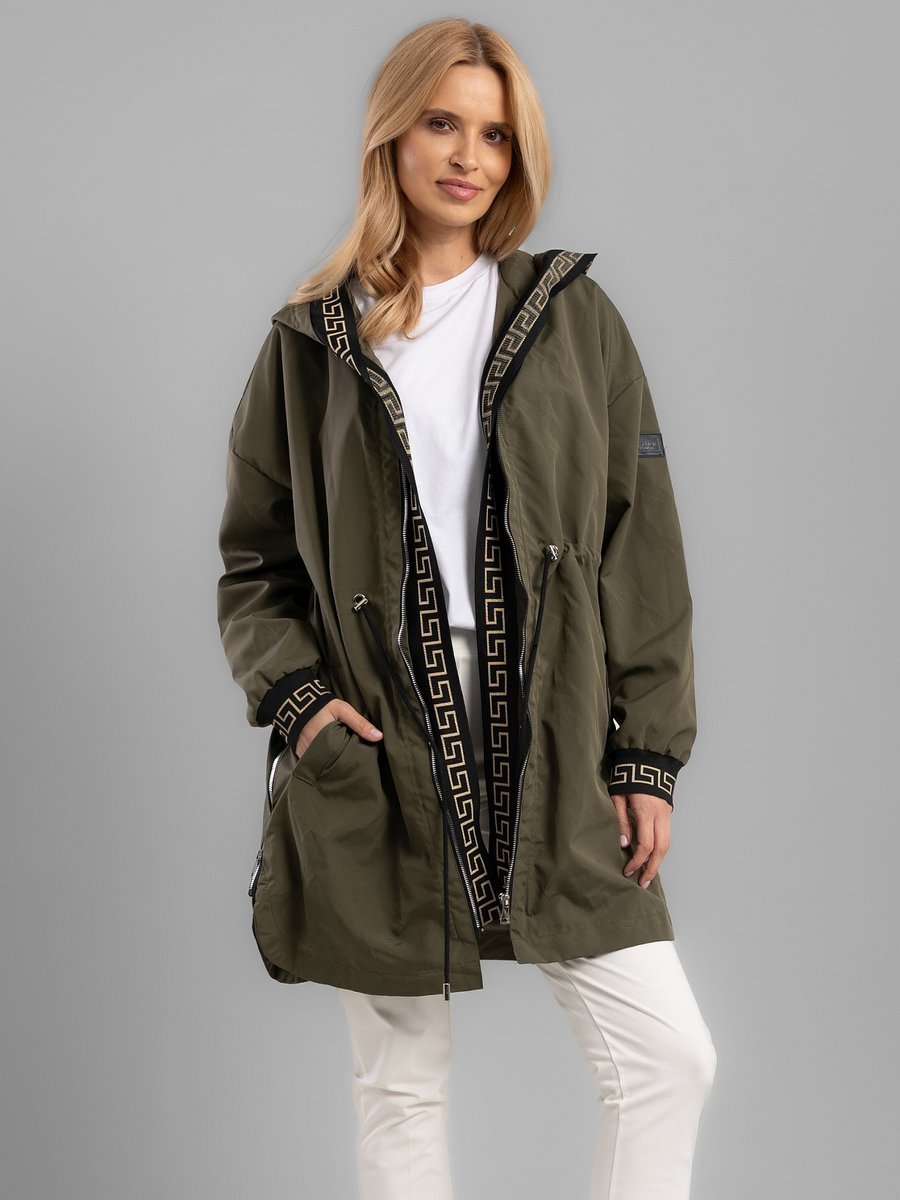 PRZEJŚCIOWA PIKOWANA KURTKA DAMSKA TYPU PARKA