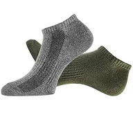 Skarpetki męskie - Skarpetki Bawełniane Wygodne Krótkie Unisex Męskie Tastiq Zestaw 6 Grey Olive 39/42 - miniaturka - grafika 1