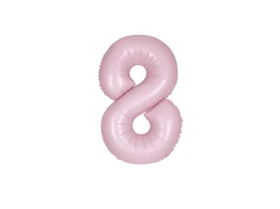 Balon foliowy cyfra 8 różowy - 86 cm - 1 szt. - Balony i akcesoria - miniaturka - grafika 1