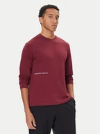 Piżamy męskie - United Colors Of Benetton Koszulka piżamowa 30964M021 Bordowy Regular Fit - miniaturka - grafika 1